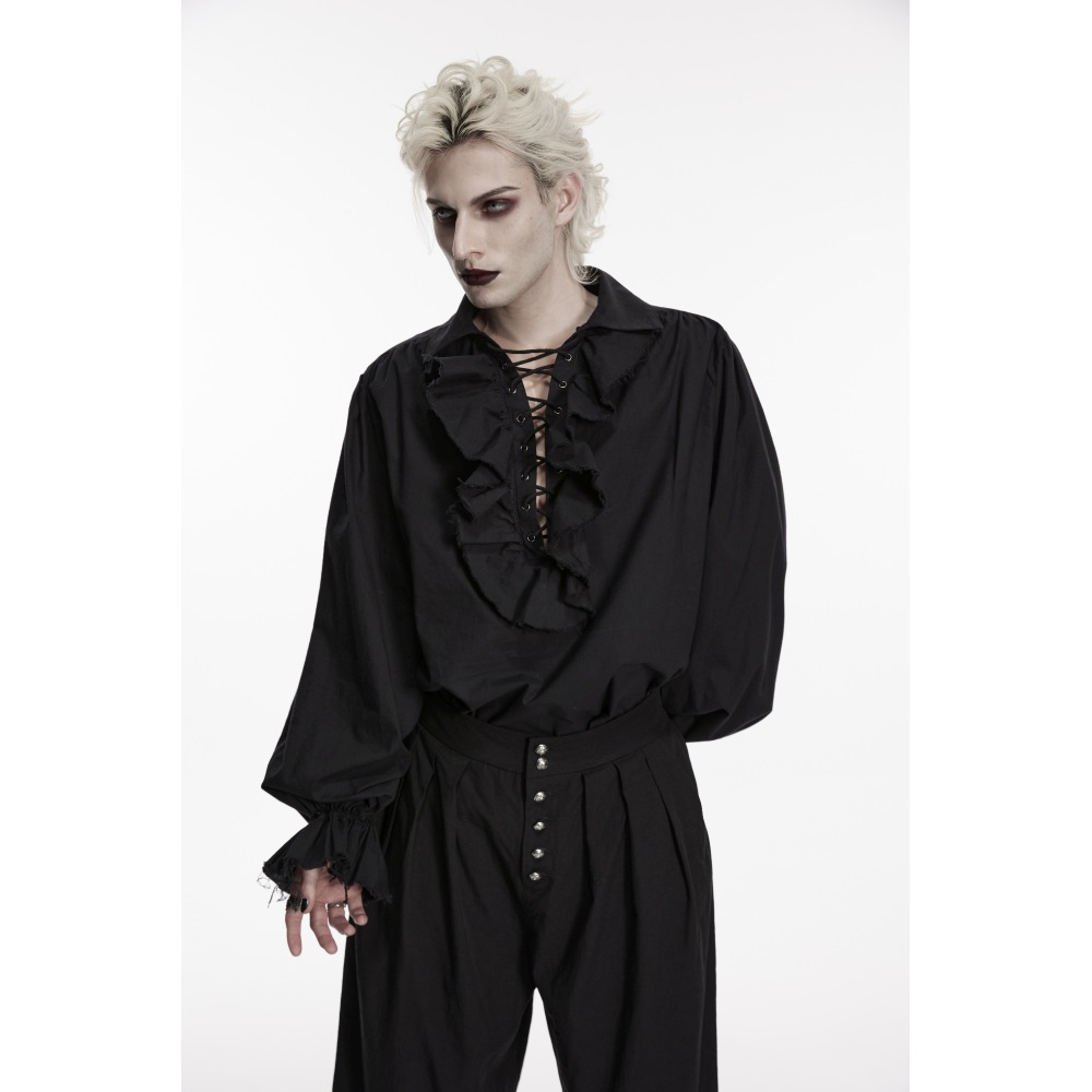 Punk Rave - Orthodox Goth Overhemd - Zwart